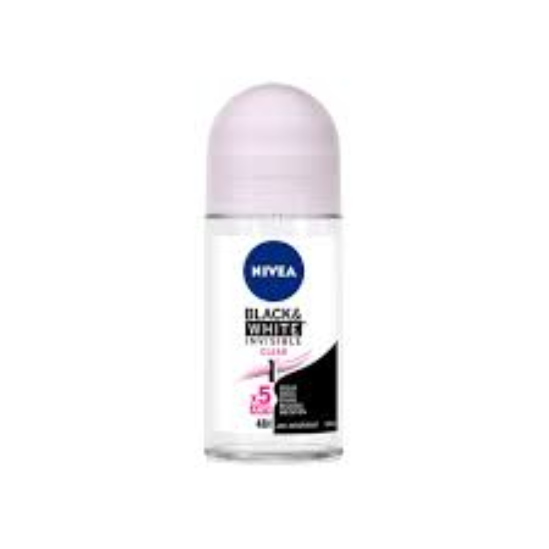 NIVEA ROLL-ON (WOMEN INVISIBLE BLACK &WHITE CLEAR) 50ML